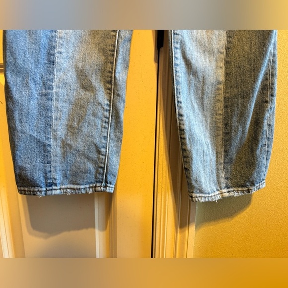 Madewell Classic Straight Two-Tone Denim Blue Jeans Sz 27 - Picture 6 of 14
